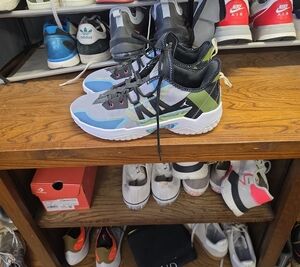 Nike Multicolor Men's High-Top Sneakers — Blue, Green, Black